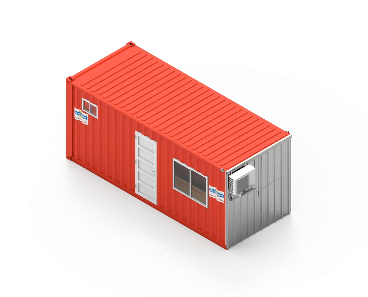Dormitorio modular con baño